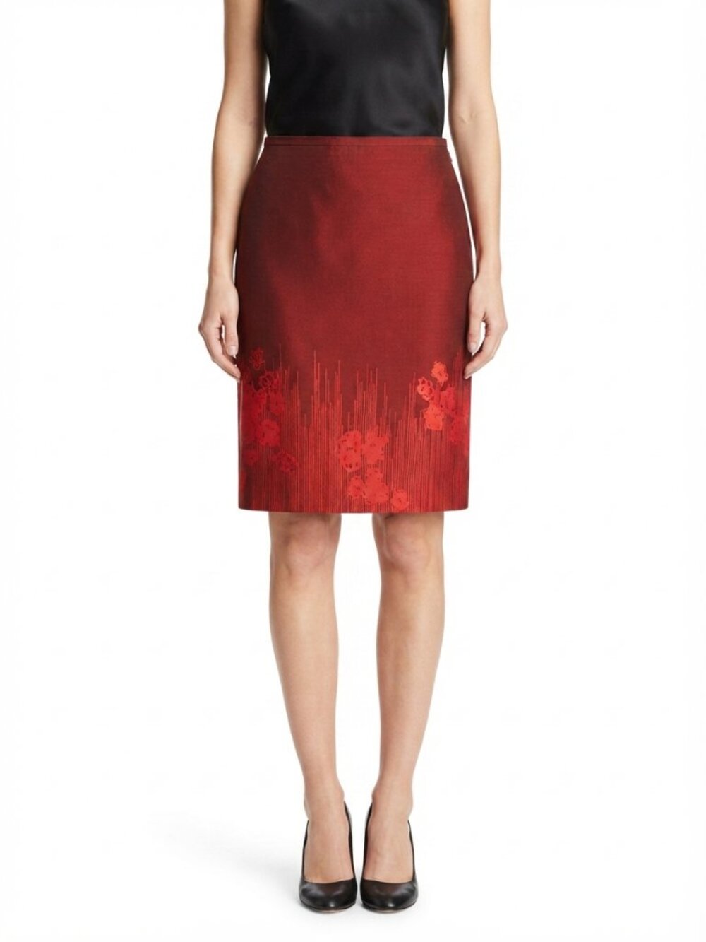 Banana Republic Polished Cotton Satin Pencil Skirt NEW- Sz.